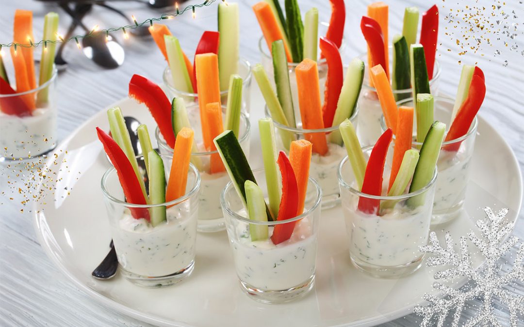 Present your crudités in a small glass