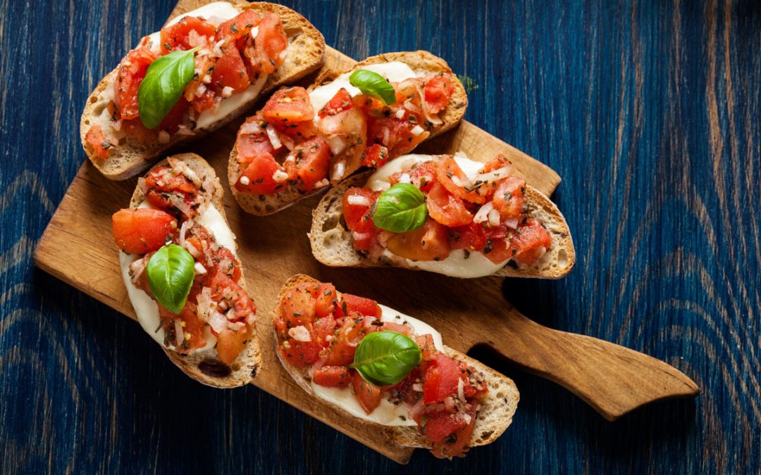 Bruschetta mozzarella ail et érable