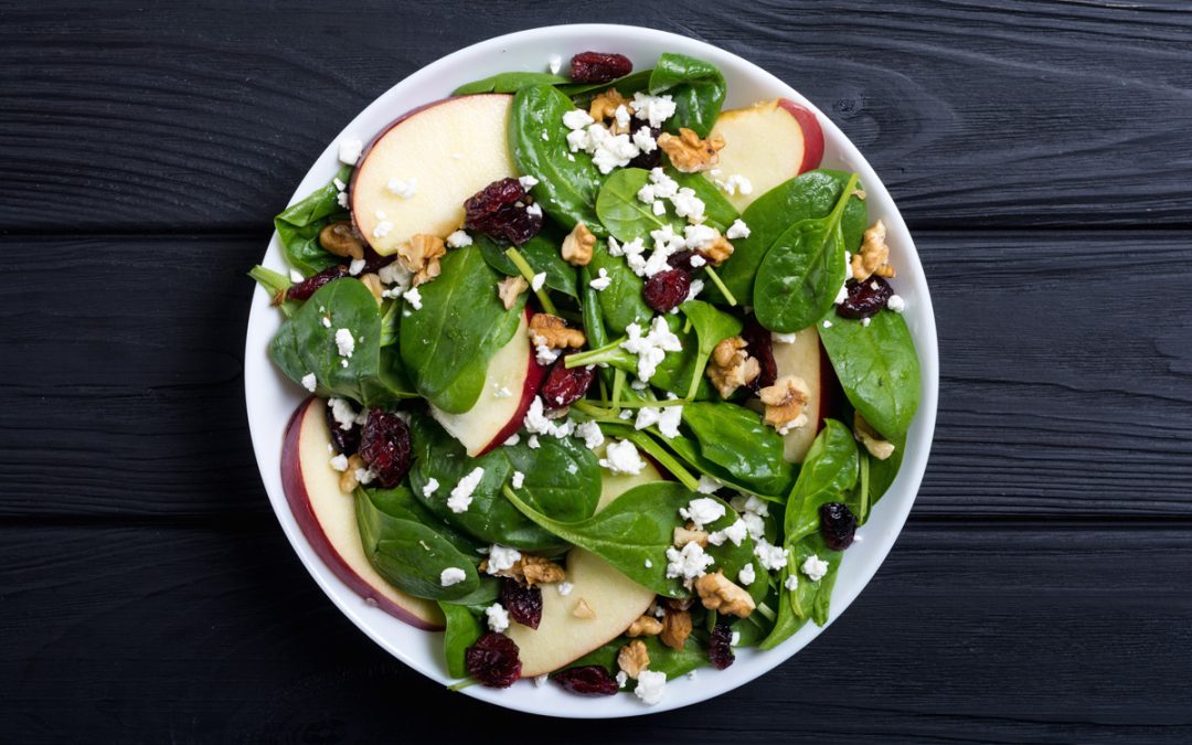 Apple Salad with Roasted Walnuts and Maple